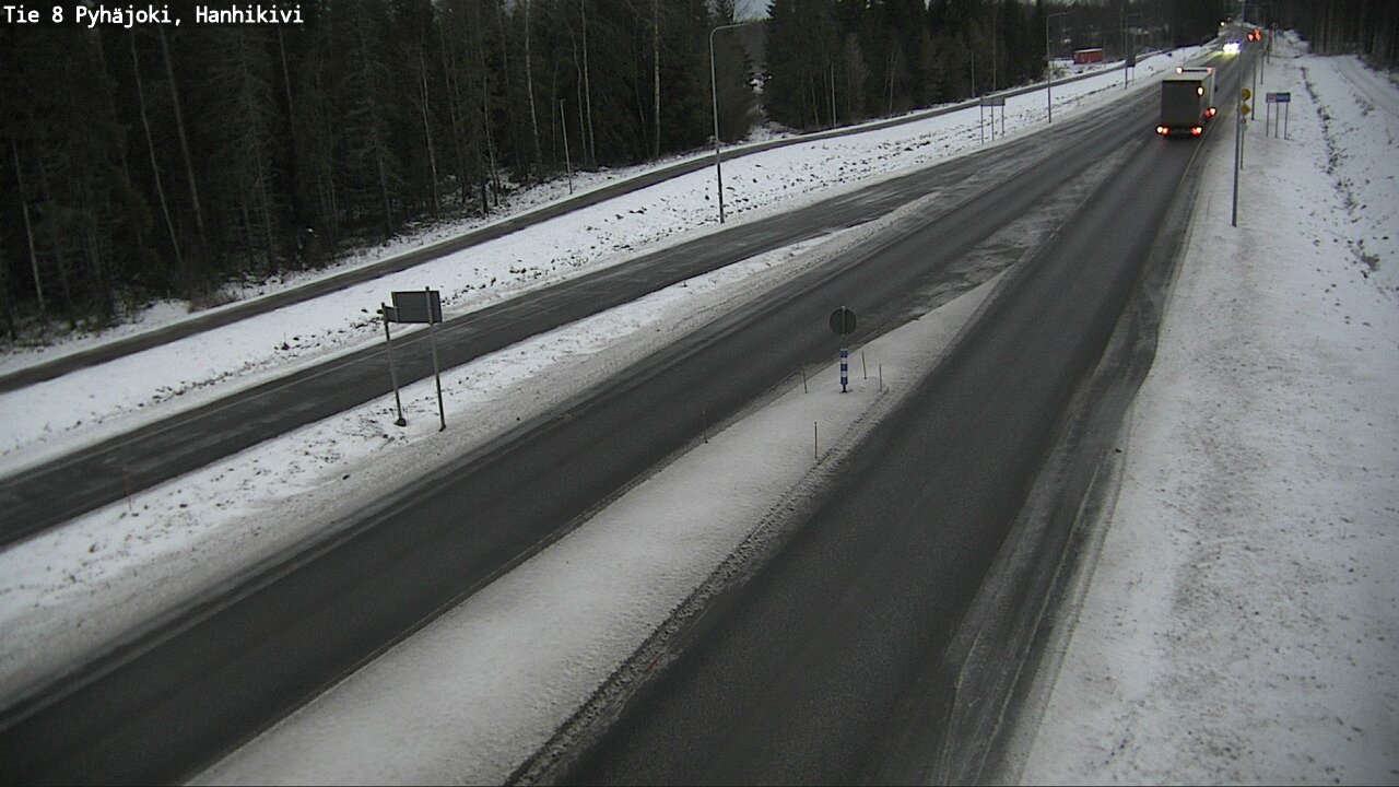 Weather Camera Image Väg 8 Pyhäjoki, Hanhikivi, Pyhäjoki, Pohjois-Pohjanmaa