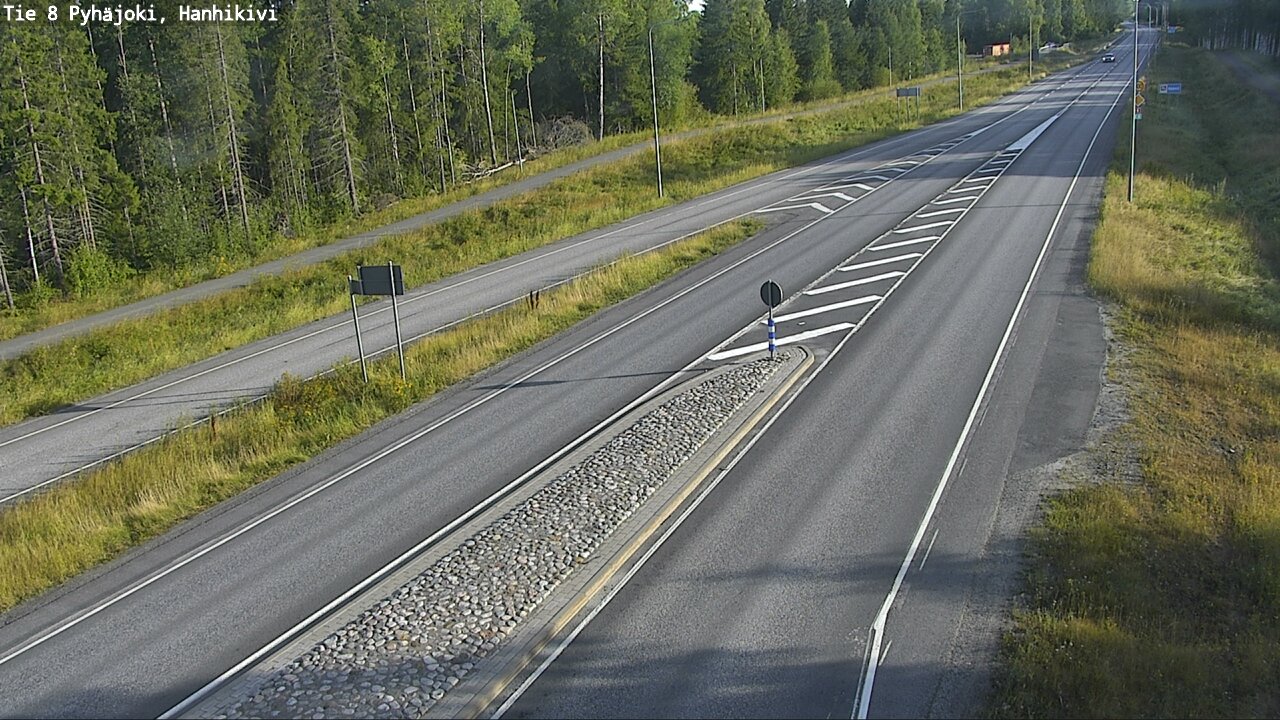 Weather Camera Image Road 8 Pyhäjoki, Hanhikivi, Pyhäjoki, Pohjois-Pohjanmaa
