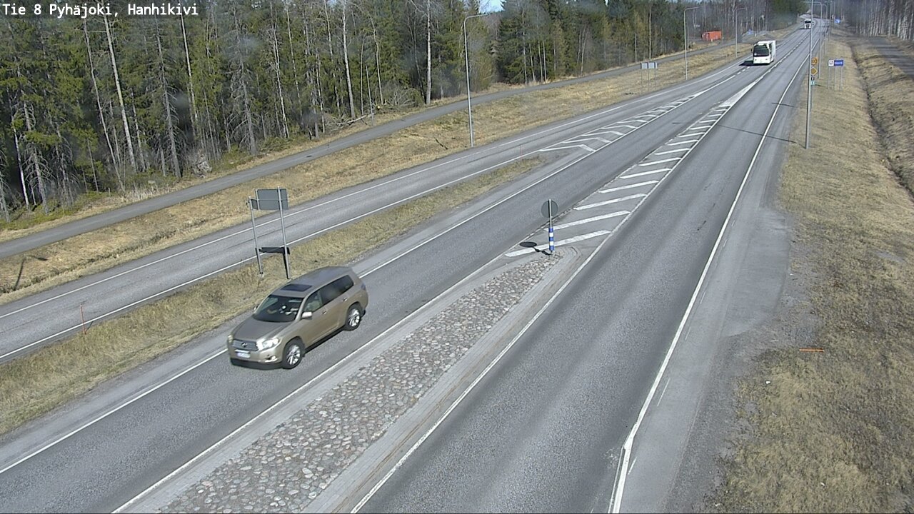 Weather Camera Image Väg 8 Pyhäjoki, Hanhikivi, Pyhäjoki, Pohjois-Pohjanmaa