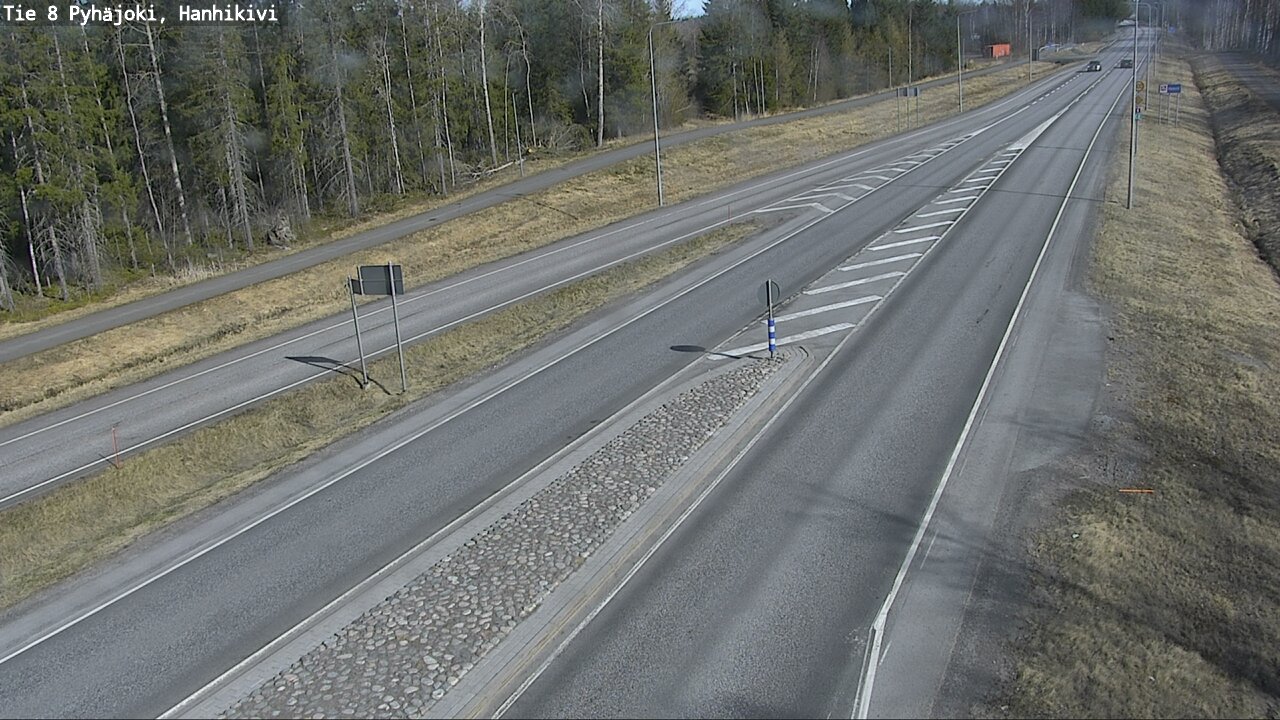 Weather Camera Image Väg 8 Pyhäjoki, Hanhikivi, Pyhäjoki, Pohjois-Pohjanmaa