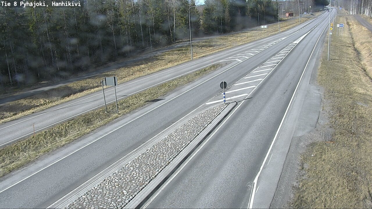 Weather Camera Image Väg 8 Pyhäjoki, Hanhikivi, Pyhäjoki, Pohjois-Pohjanmaa