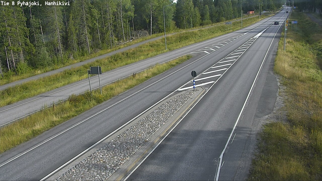 Weather Camera Image Road 8 Pyhäjoki, Hanhikivi, Pyhäjoki, Pohjois-Pohjanmaa