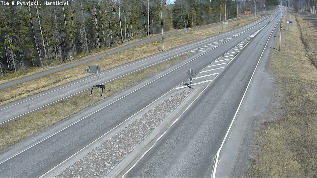 Weather Camera Image Väg 8 Pyhäjoki, Hanhikivi, Pyhäjoki, Pohjois-Pohjanmaa