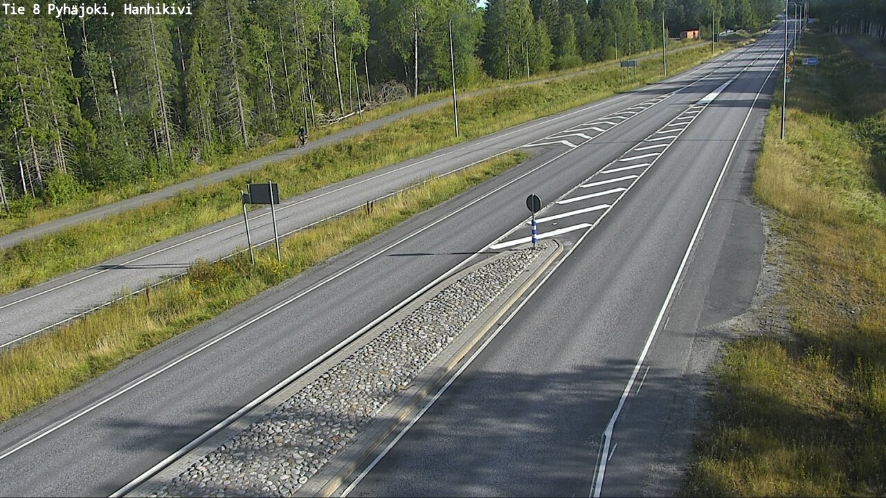 Weather Camera Image Road 8 Pyhäjoki, Hanhikivi, Pyhäjoki, Pohjois-Pohjanmaa