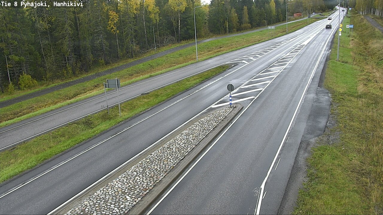 Weather Camera Image Väg 8 Pyhäjoki, Hanhikivi, Pyhäjoki, Pohjois-Pohjanmaa