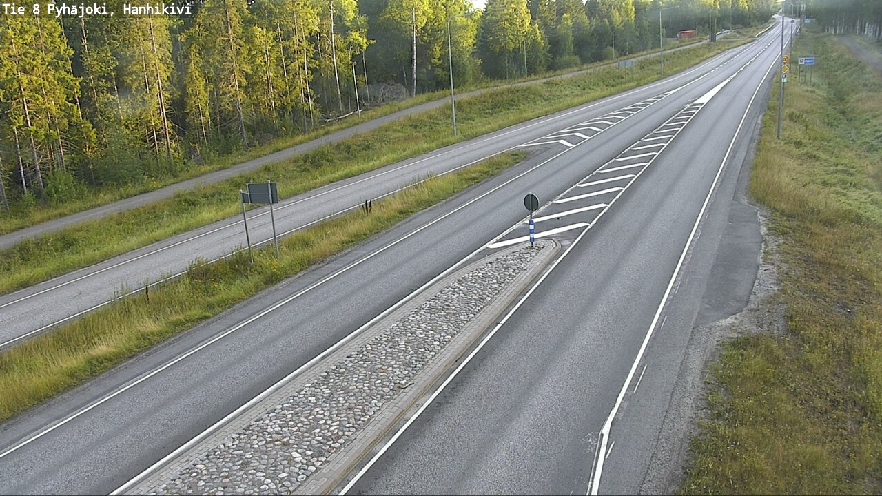 Weather Camera Image Road 8 Pyhäjoki, Hanhikivi, Pyhäjoki, Pohjois-Pohjanmaa