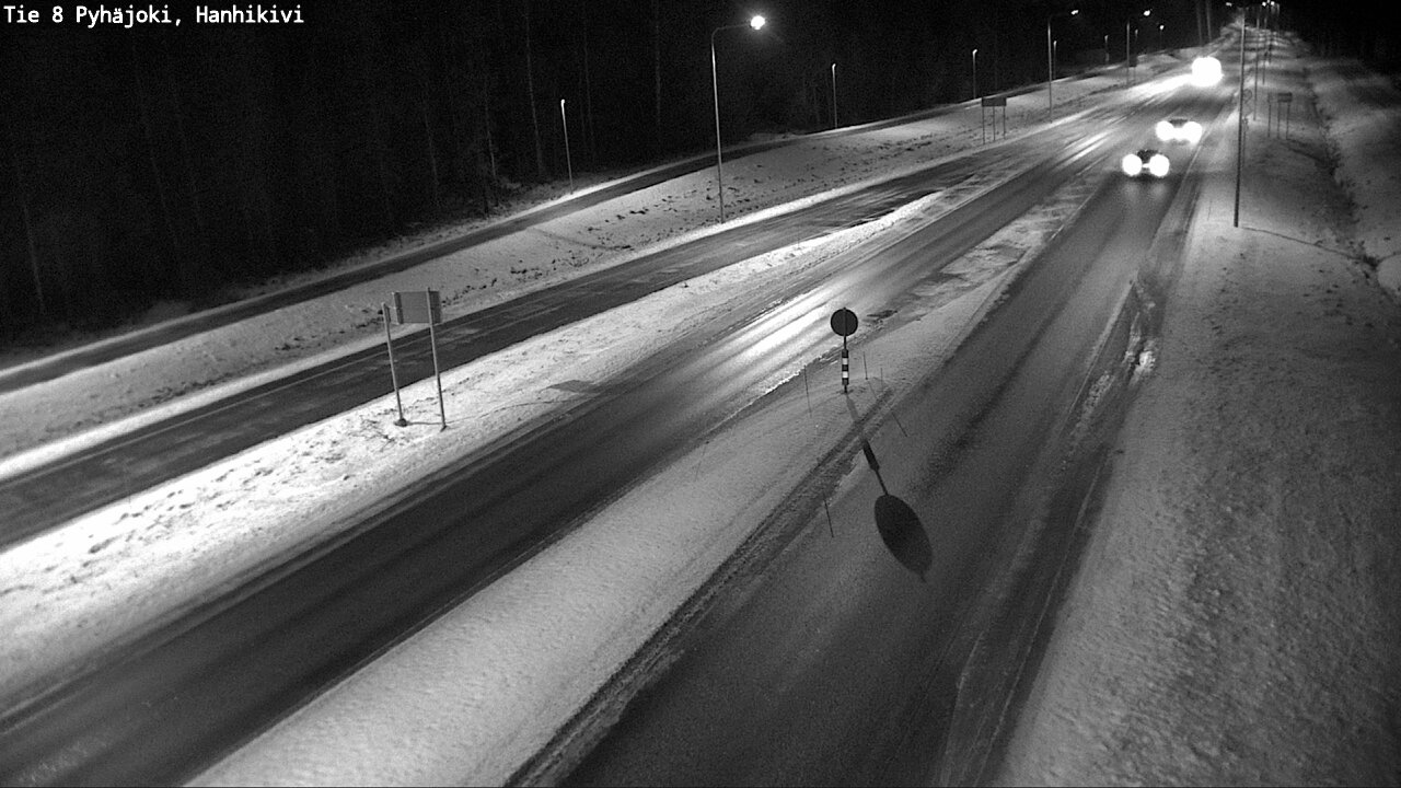 Weather Camera Image Väg 8 Pyhäjoki, Hanhikivi, Pyhäjoki, Pohjois-Pohjanmaa