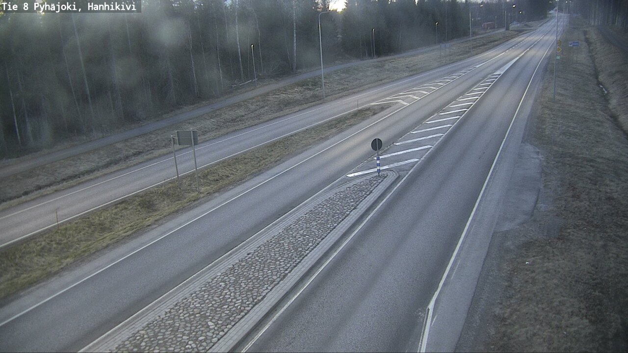 Weather Camera Image Väg 8 Pyhäjoki, Hanhikivi, Pyhäjoki, Pohjois-Pohjanmaa