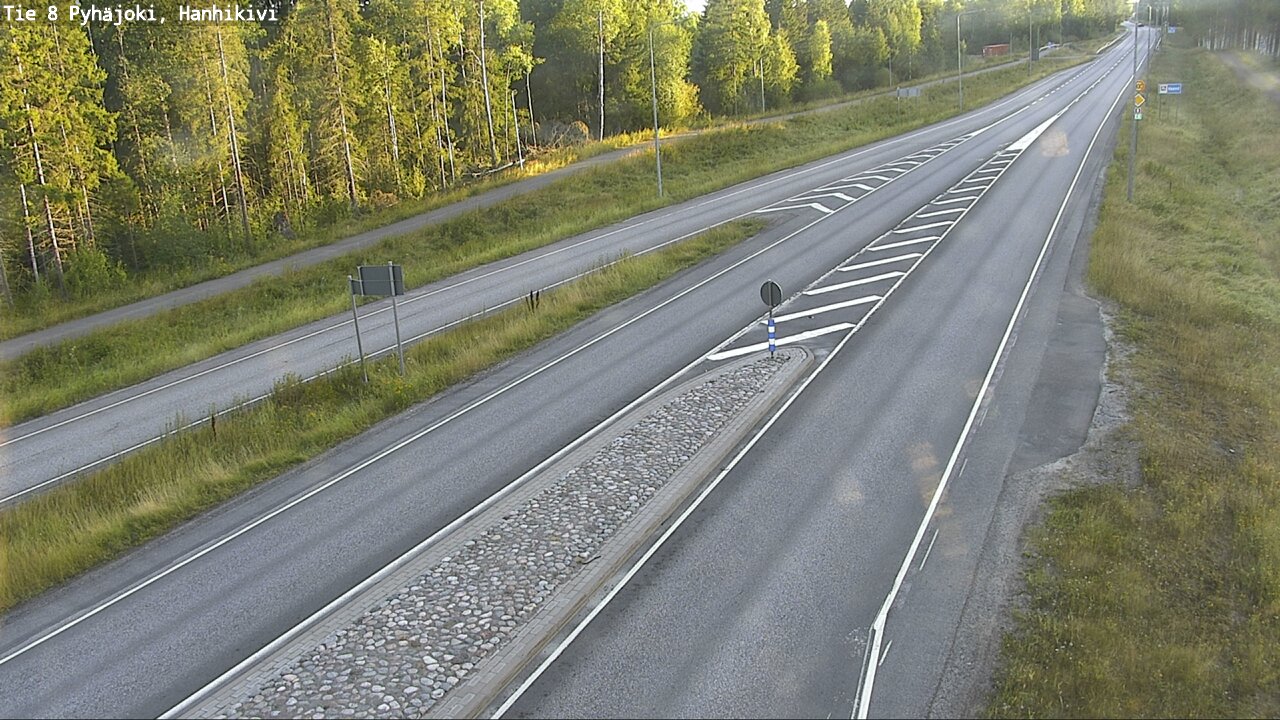 Weather Camera Image Road 8 Pyhäjoki, Hanhikivi, Pyhäjoki, Pohjois-Pohjanmaa