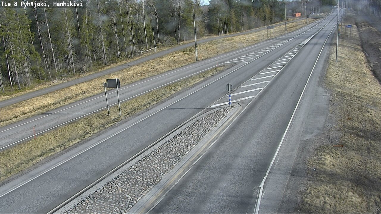 Weather Camera Image Väg 8 Pyhäjoki, Hanhikivi, Pyhäjoki, Pohjois-Pohjanmaa