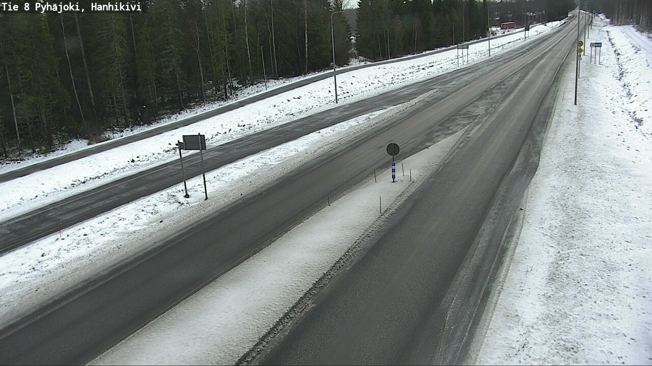Weather Camera Image Väg 8 Pyhäjoki, Hanhikivi, Pyhäjoki, Pohjois-Pohjanmaa