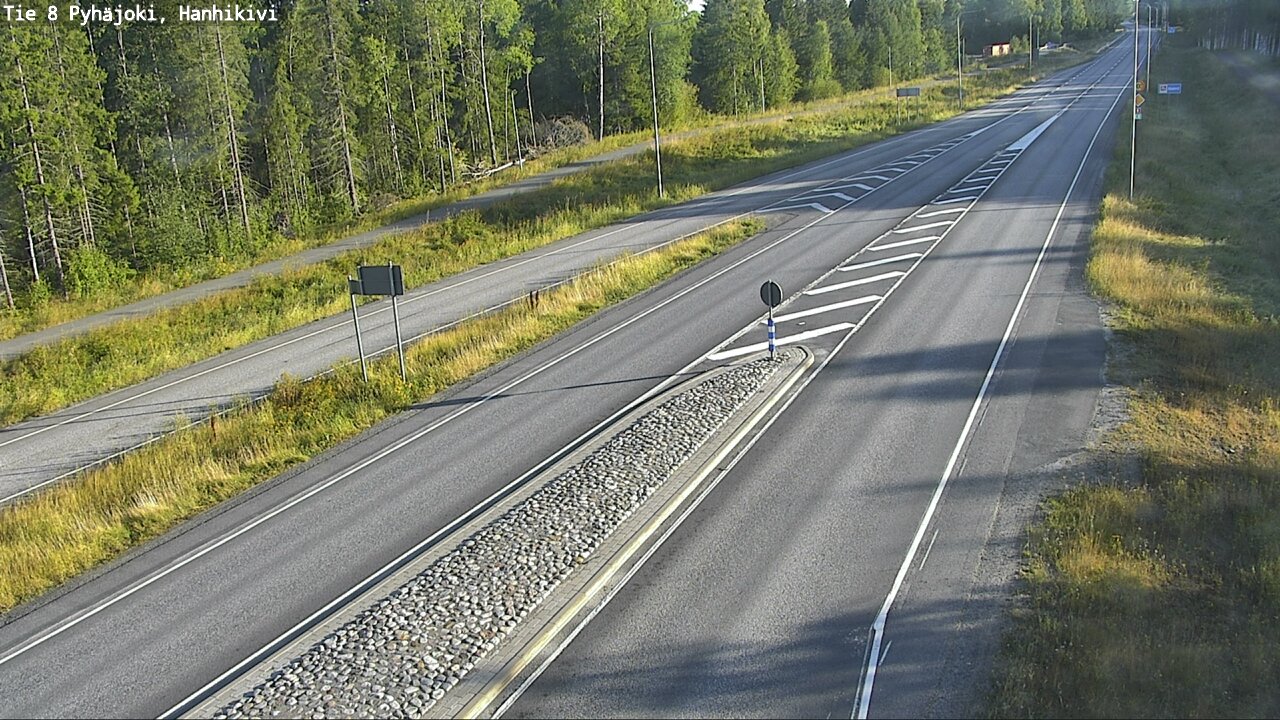 Weather Camera Image Road 8 Pyhäjoki, Hanhikivi, Pyhäjoki, Pohjois-Pohjanmaa