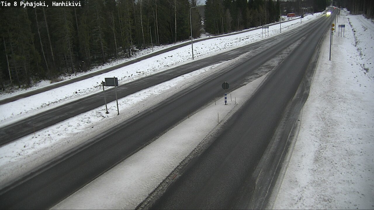 Weather Camera Image Väg 8 Pyhäjoki, Hanhikivi, Pyhäjoki, Pohjois-Pohjanmaa