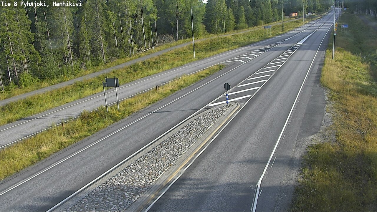 Weather Camera Image Road 8 Pyhäjoki, Hanhikivi, Pyhäjoki, Pohjois-Pohjanmaa