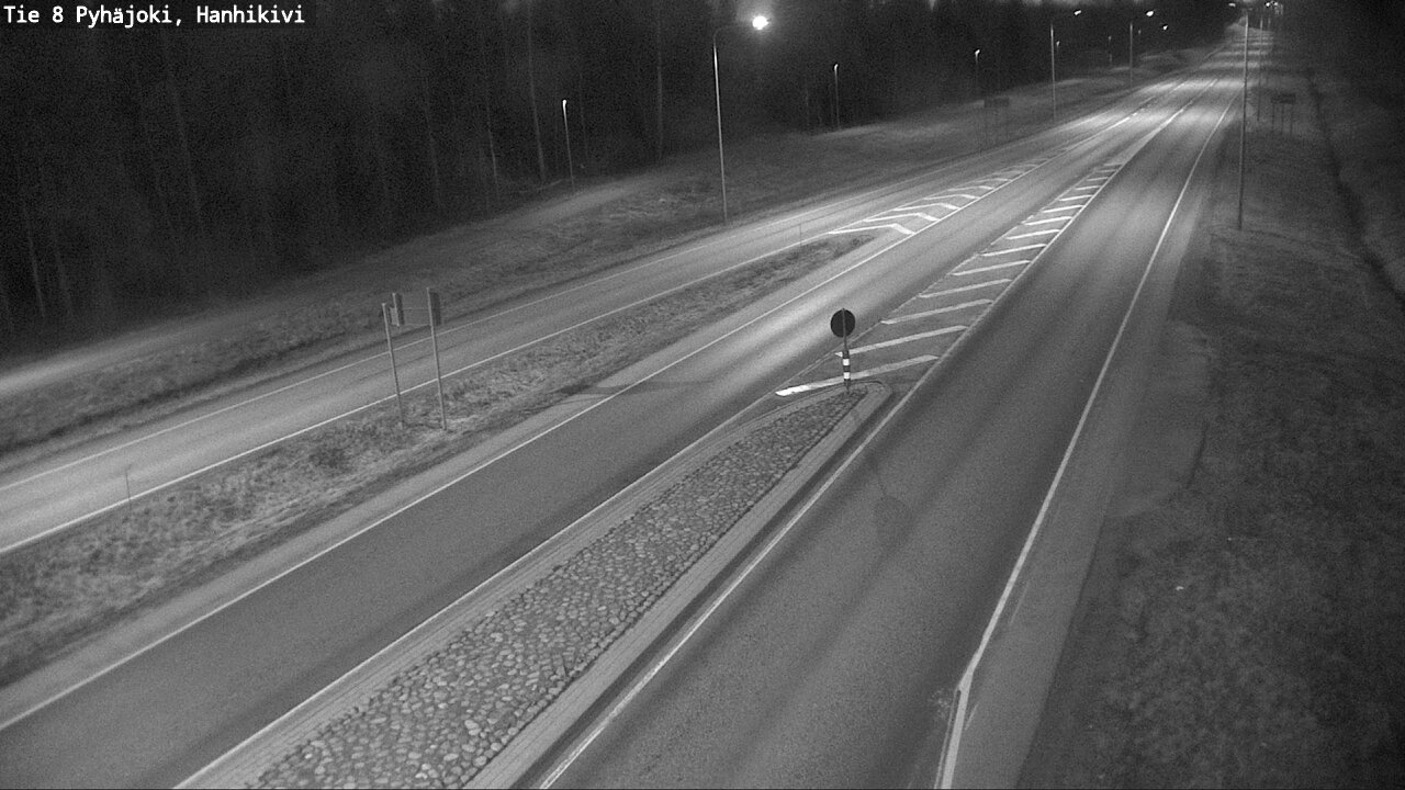 Weather Camera Image Road 8 Pyhäjoki, Hanhikivi, Pyhäjoki, Pohjois-Pohjanmaa