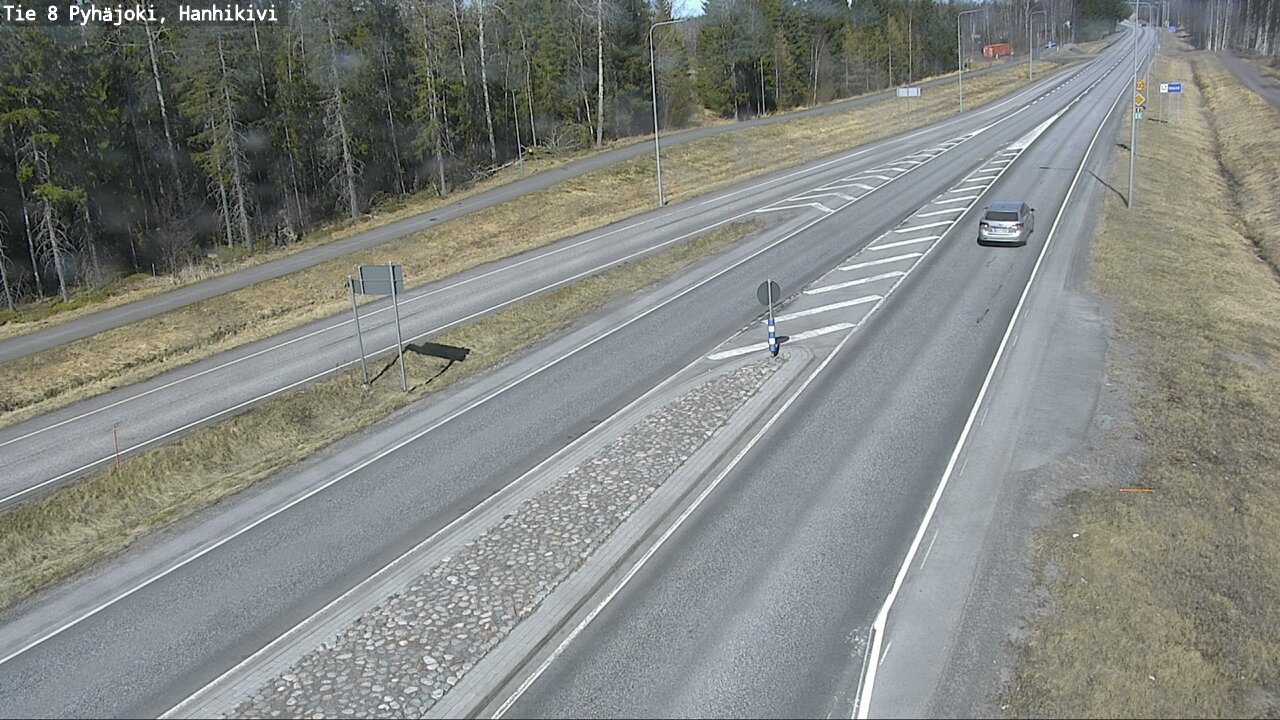 Weather Camera Image Väg 8 Pyhäjoki, Hanhikivi, Pyhäjoki, Pohjois-Pohjanmaa