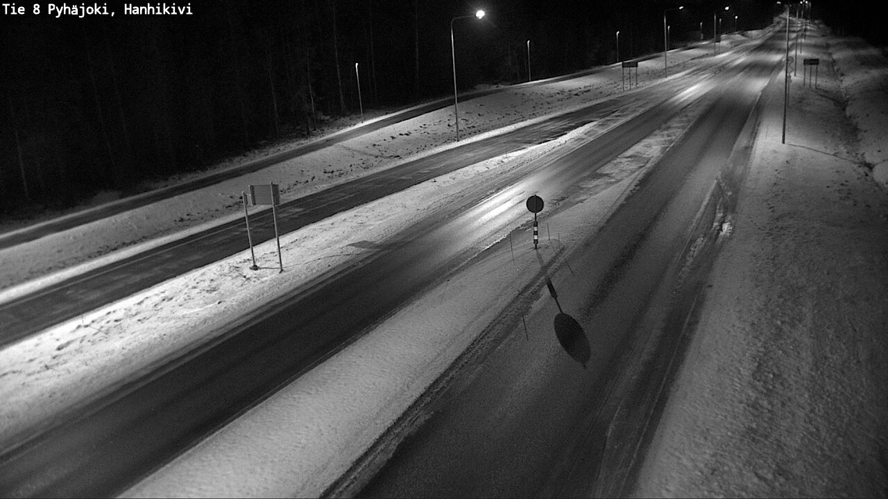 Weather Camera Image Väg 8 Pyhäjoki, Hanhikivi, Pyhäjoki, Pohjois-Pohjanmaa