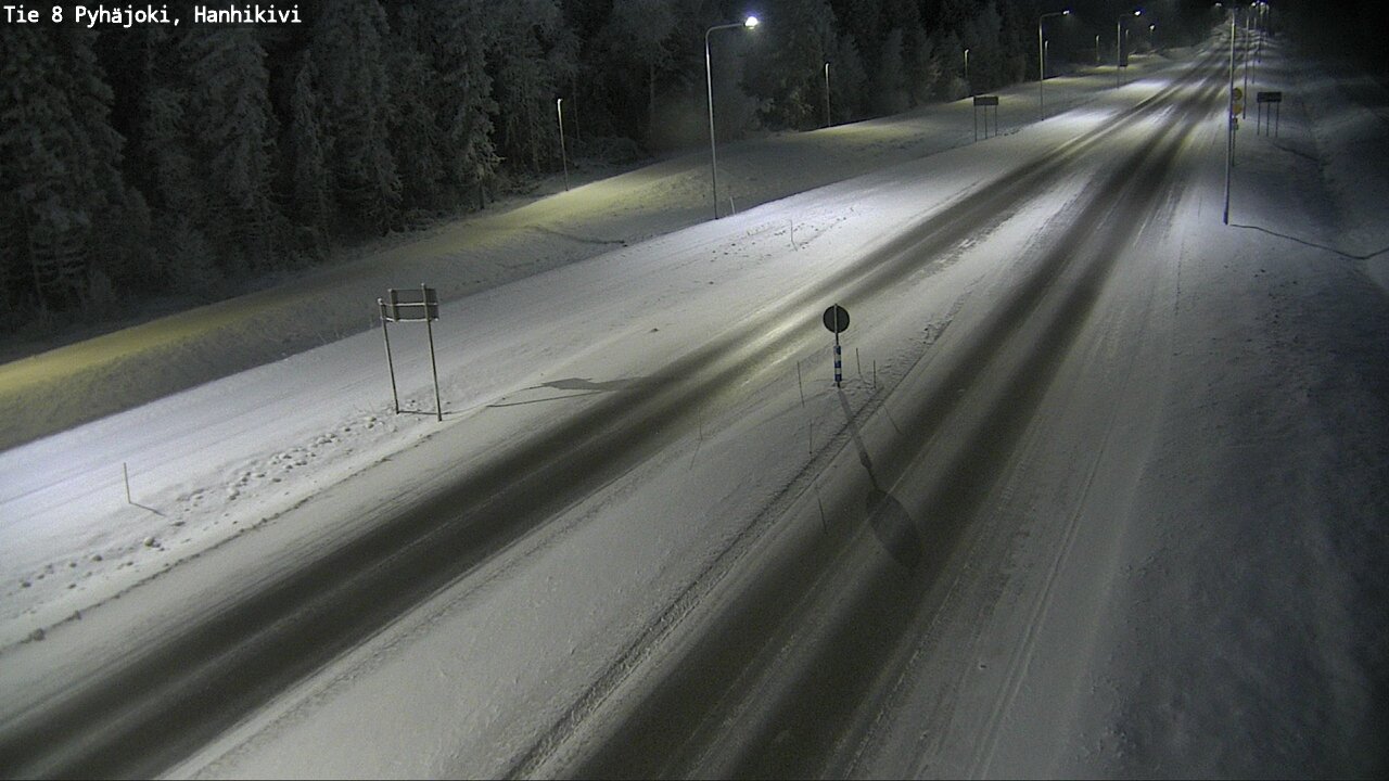 Weather Camera Image Road 8 Pyhäjoki, Hanhikivi, Pyhäjoki, Pohjois-Pohjanmaa