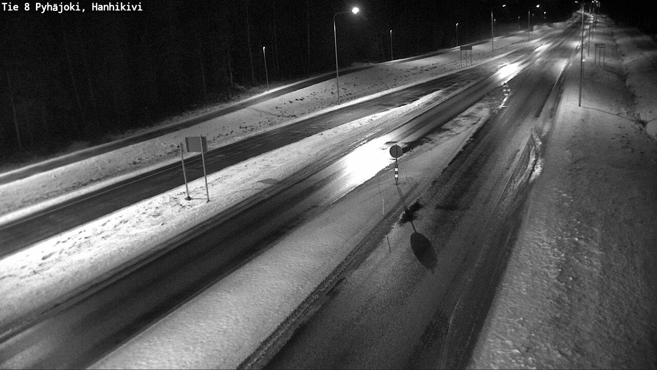 Weather Camera Image Väg 8 Pyhäjoki, Hanhikivi, Pyhäjoki, Pohjois-Pohjanmaa
