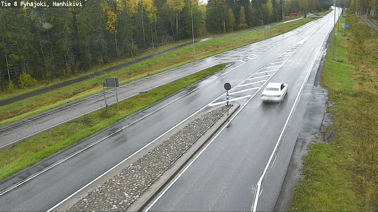 Weather Camera Image Väg 8 Pyhäjoki, Hanhikivi, Pyhäjoki, Pohjois-Pohjanmaa
