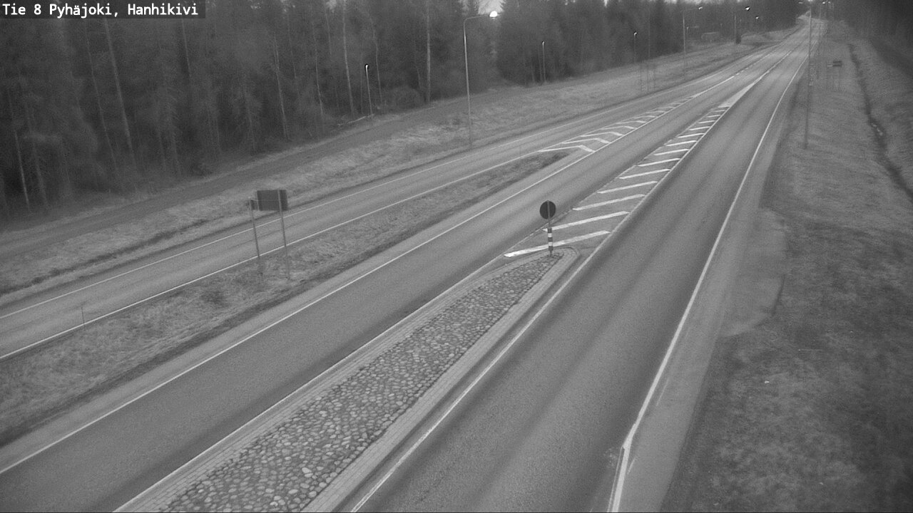 Weather Camera Image Road 8 Pyhäjoki, Hanhikivi, Pyhäjoki, Pohjois-Pohjanmaa