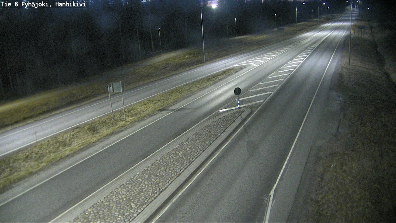 Weather Camera Image Väg 8 Pyhäjoki, Hanhikivi, Pyhäjoki, Pohjois-Pohjanmaa