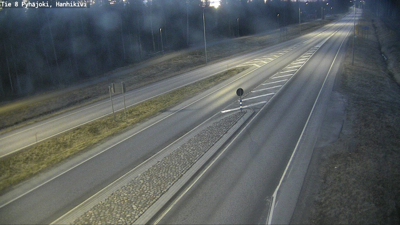 Weather Camera Image Väg 8 Pyhäjoki, Hanhikivi, Pyhäjoki, Pohjois-Pohjanmaa