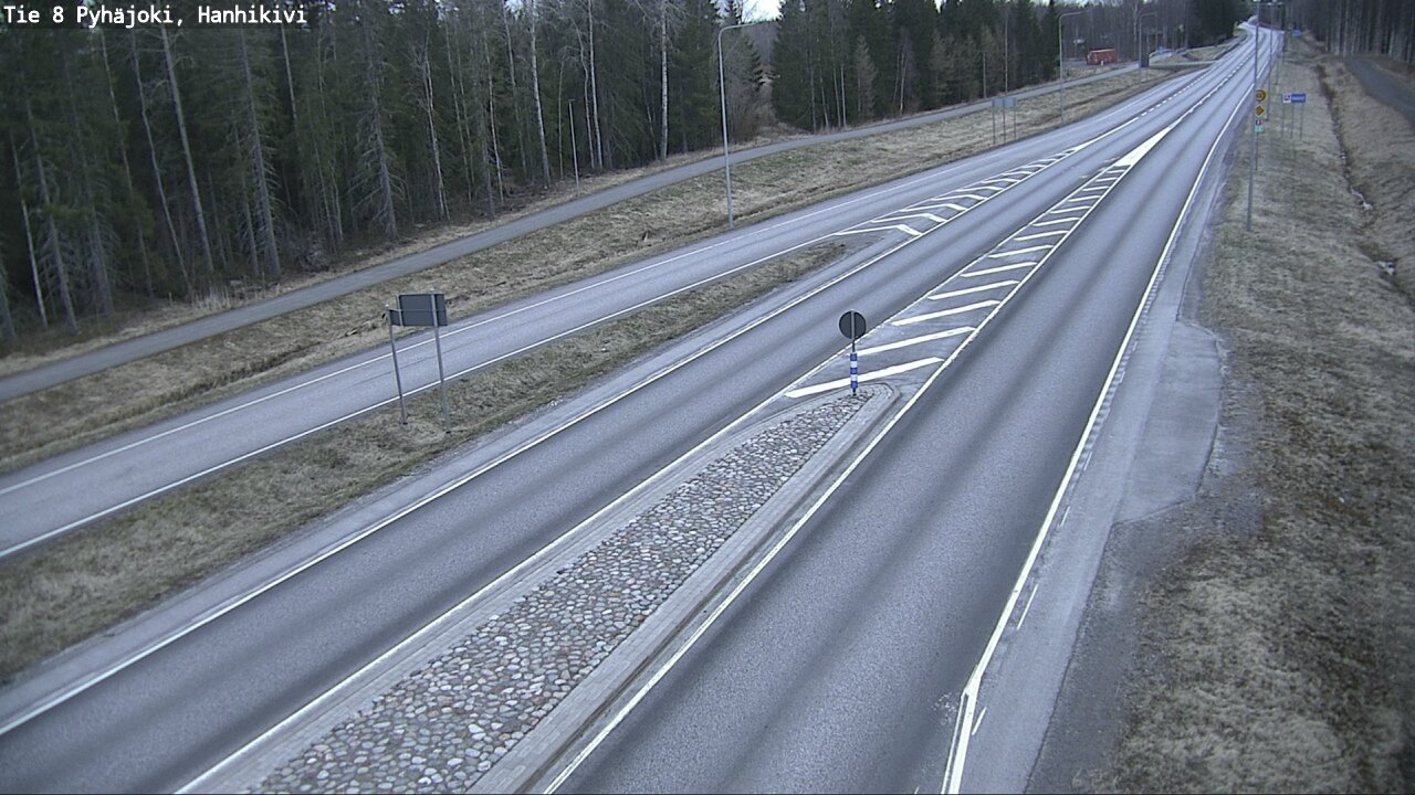 Weather Camera Image Väg 8 Pyhäjoki, Hanhikivi, Pyhäjoki, Pohjois-Pohjanmaa
