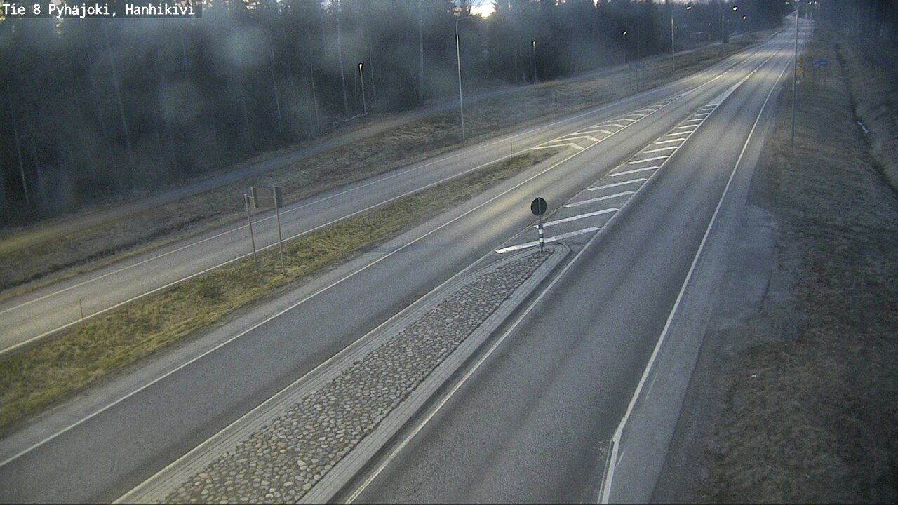 Weather Camera Image Väg 8 Pyhäjoki, Hanhikivi, Pyhäjoki, Pohjois-Pohjanmaa