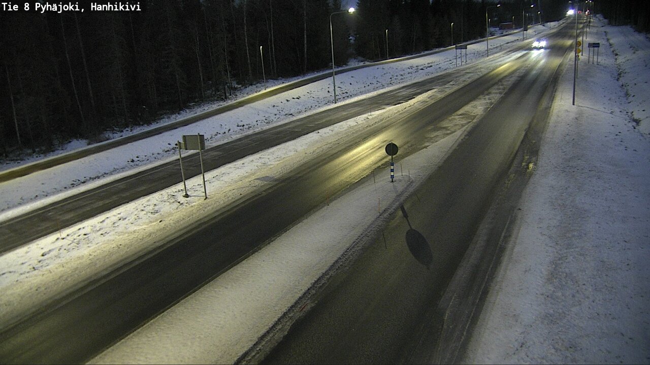 Weather Camera Image Väg 8 Pyhäjoki, Hanhikivi, Pyhäjoki, Pohjois-Pohjanmaa