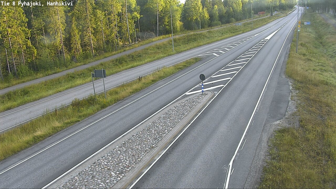 Weather Camera Image Road 8 Pyhäjoki, Hanhikivi, Pyhäjoki, Pohjois-Pohjanmaa
