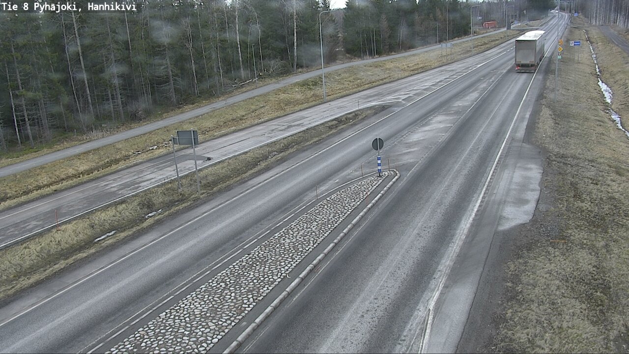 Weather Camera Image Väg 8 Pyhäjoki, Hanhikivi, Pyhäjoki, Pohjois-Pohjanmaa
