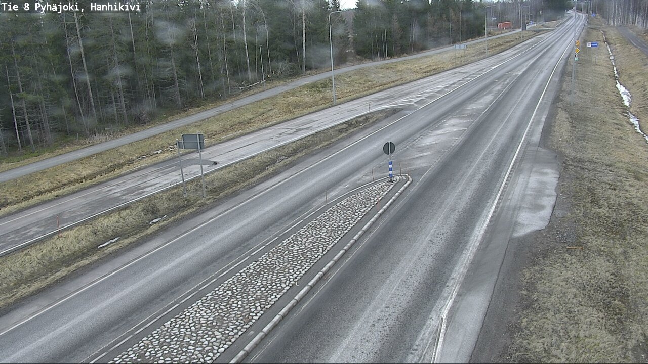 Weather Camera Image Väg 8 Pyhäjoki, Hanhikivi, Pyhäjoki, Pohjois-Pohjanmaa