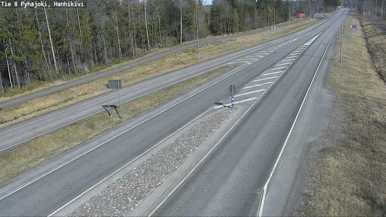 Weather Camera Image Väg 8 Pyhäjoki, Hanhikivi, Pyhäjoki, Pohjois-Pohjanmaa