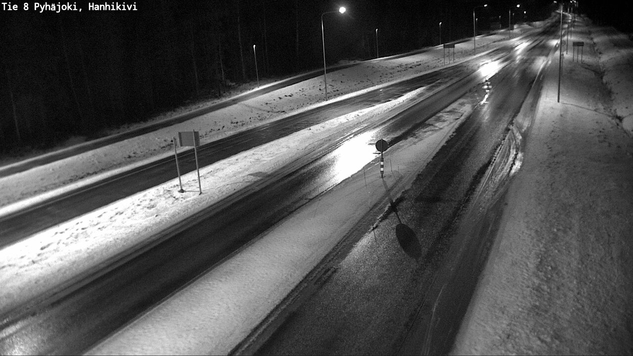 Weather Camera Image Väg 8 Pyhäjoki, Hanhikivi, Pyhäjoki, Pohjois-Pohjanmaa