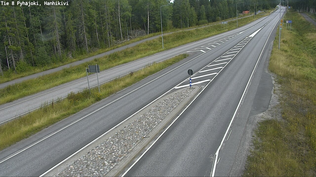 Weather Camera Image Road 8 Pyhäjoki, Hanhikivi, Pyhäjoki, Pohjois-Pohjanmaa