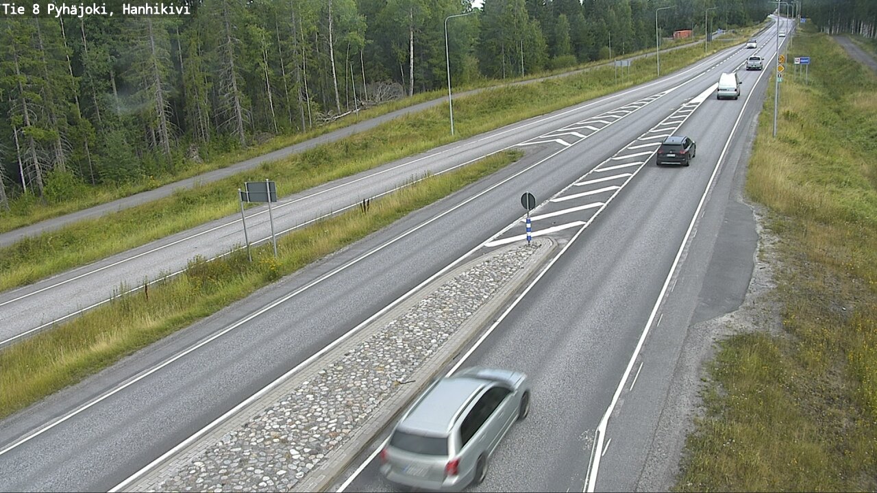 Weather Camera Image Road 8 Pyhäjoki, Hanhikivi, Pyhäjoki, Pohjois-Pohjanmaa
