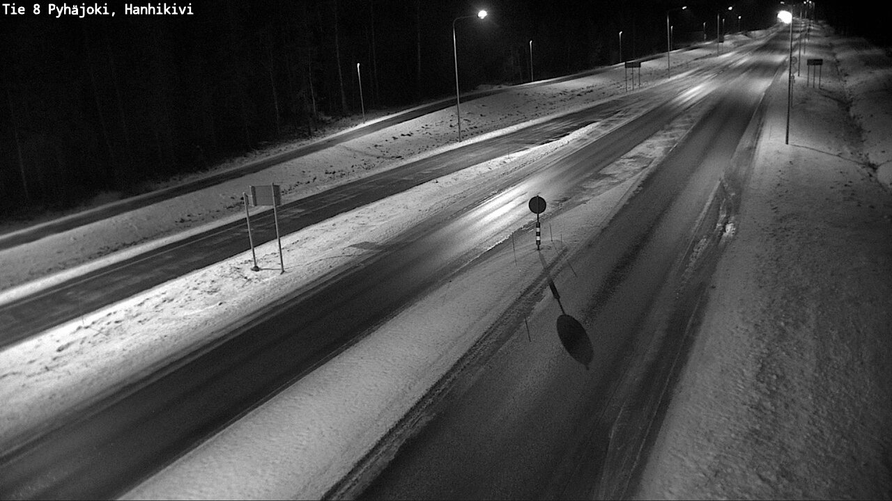 Weather Camera Image Väg 8 Pyhäjoki, Hanhikivi, Pyhäjoki, Pohjois-Pohjanmaa