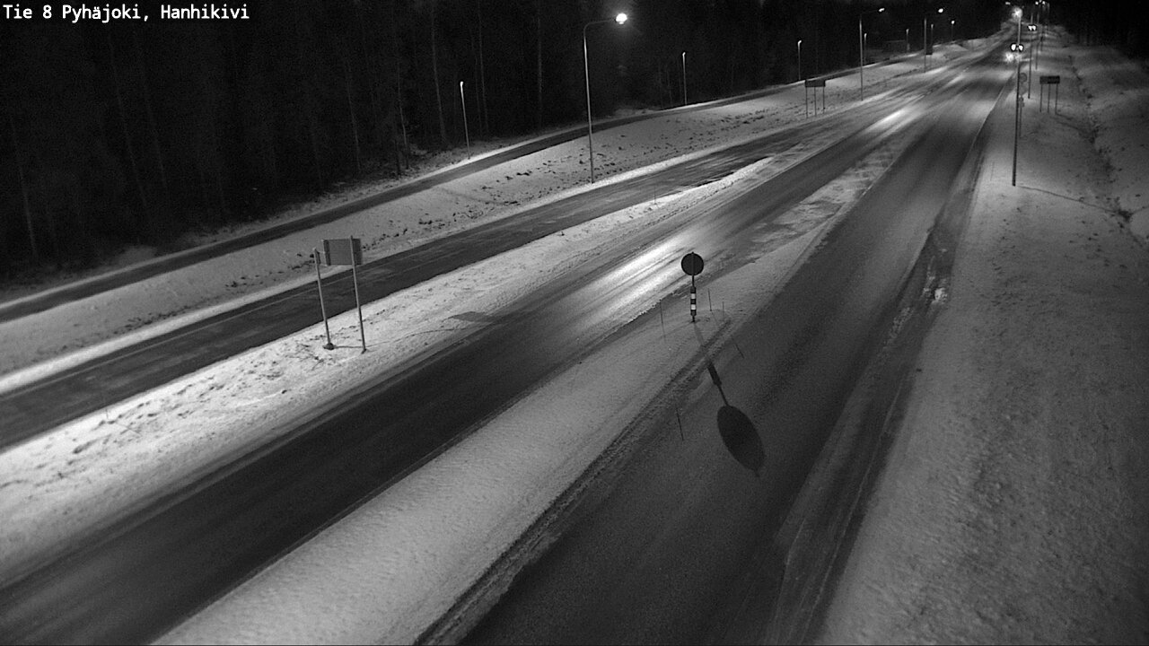 Weather Camera Image Väg 8 Pyhäjoki, Hanhikivi, Pyhäjoki, Pohjois-Pohjanmaa