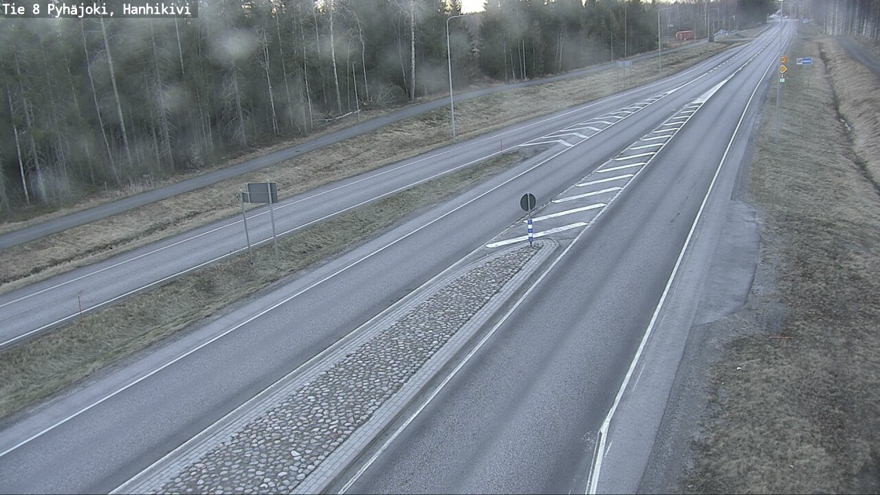 Weather Camera Image Väg 8 Pyhäjoki, Hanhikivi, Pyhäjoki, Pohjois-Pohjanmaa