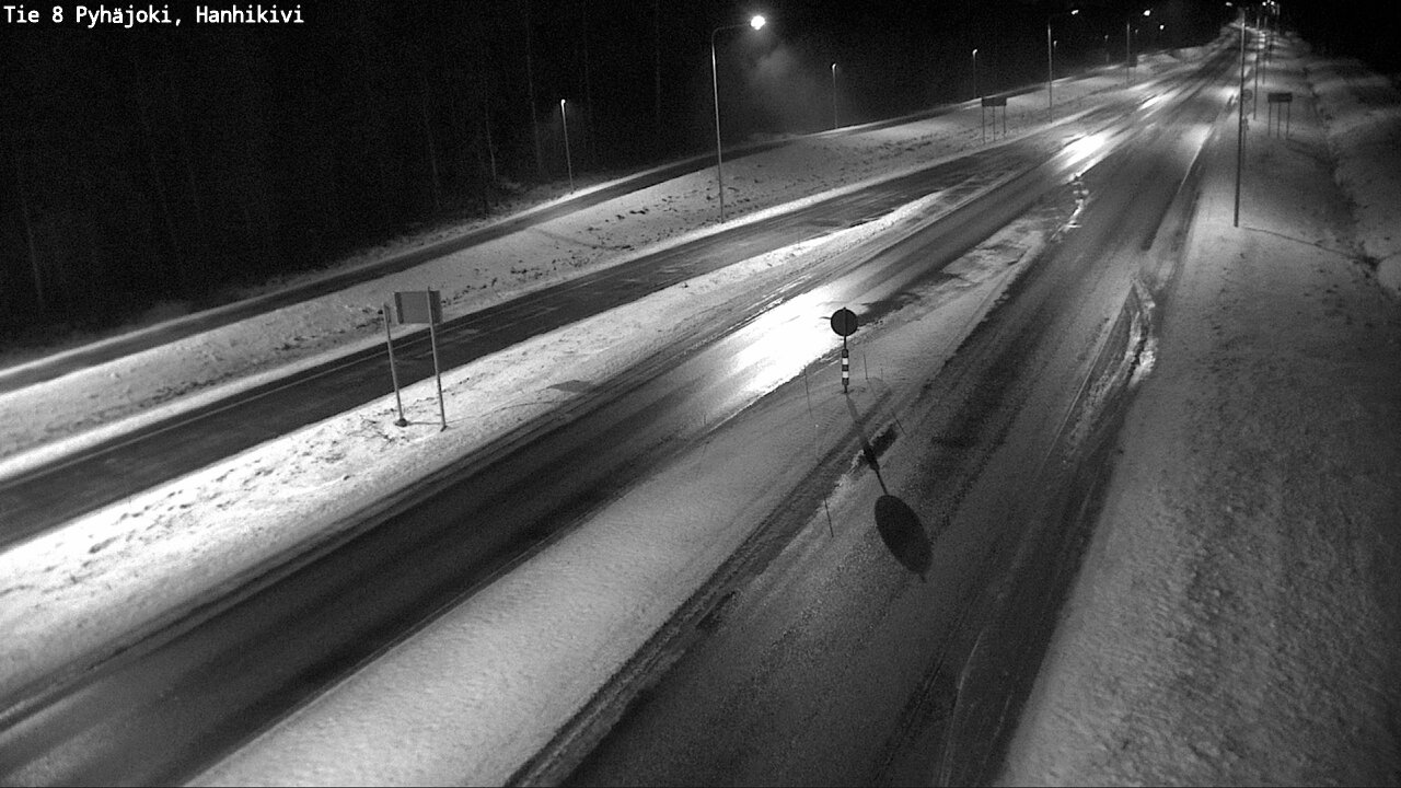 Weather Camera Image Väg 8 Pyhäjoki, Hanhikivi, Pyhäjoki, Pohjois-Pohjanmaa