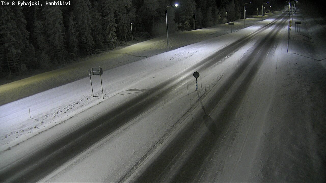 Weather Camera Image Road 8 Pyhäjoki, Hanhikivi, Pyhäjoki, Pohjois-Pohjanmaa
