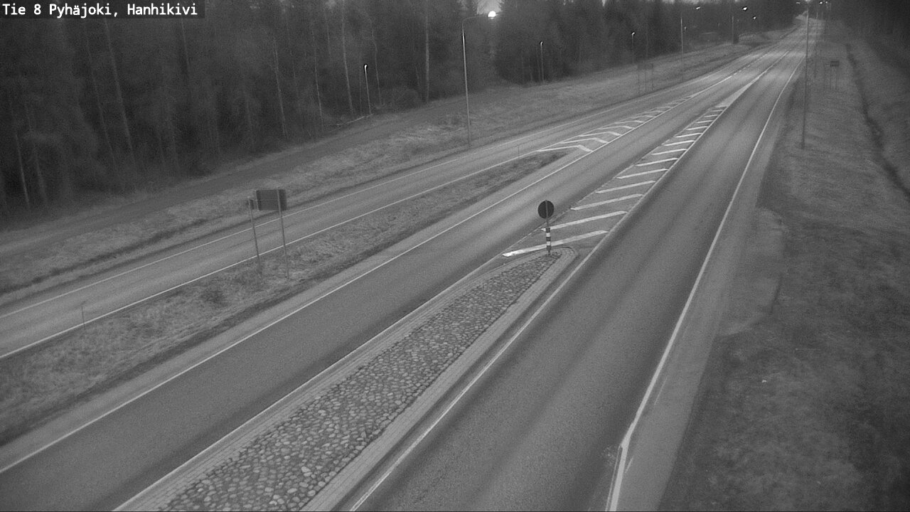 Weather Camera Image Road 8 Pyhäjoki, Hanhikivi, Pyhäjoki, Pohjois-Pohjanmaa