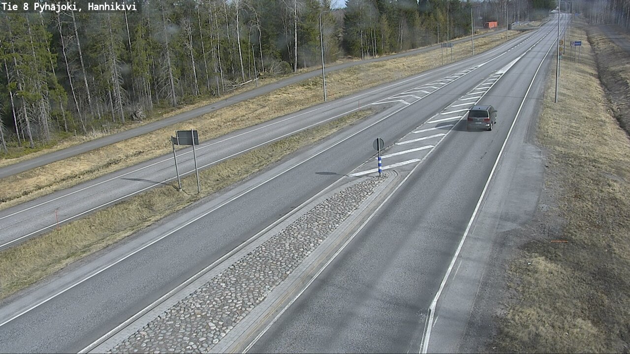 Weather Camera Image Väg 8 Pyhäjoki, Hanhikivi, Pyhäjoki, Pohjois-Pohjanmaa