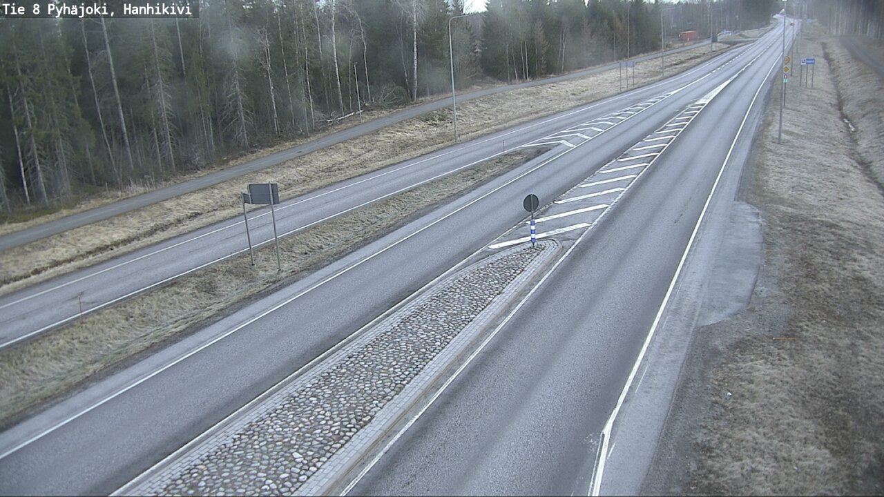 Weather Camera Image Väg 8 Pyhäjoki, Hanhikivi, Pyhäjoki, Pohjois-Pohjanmaa