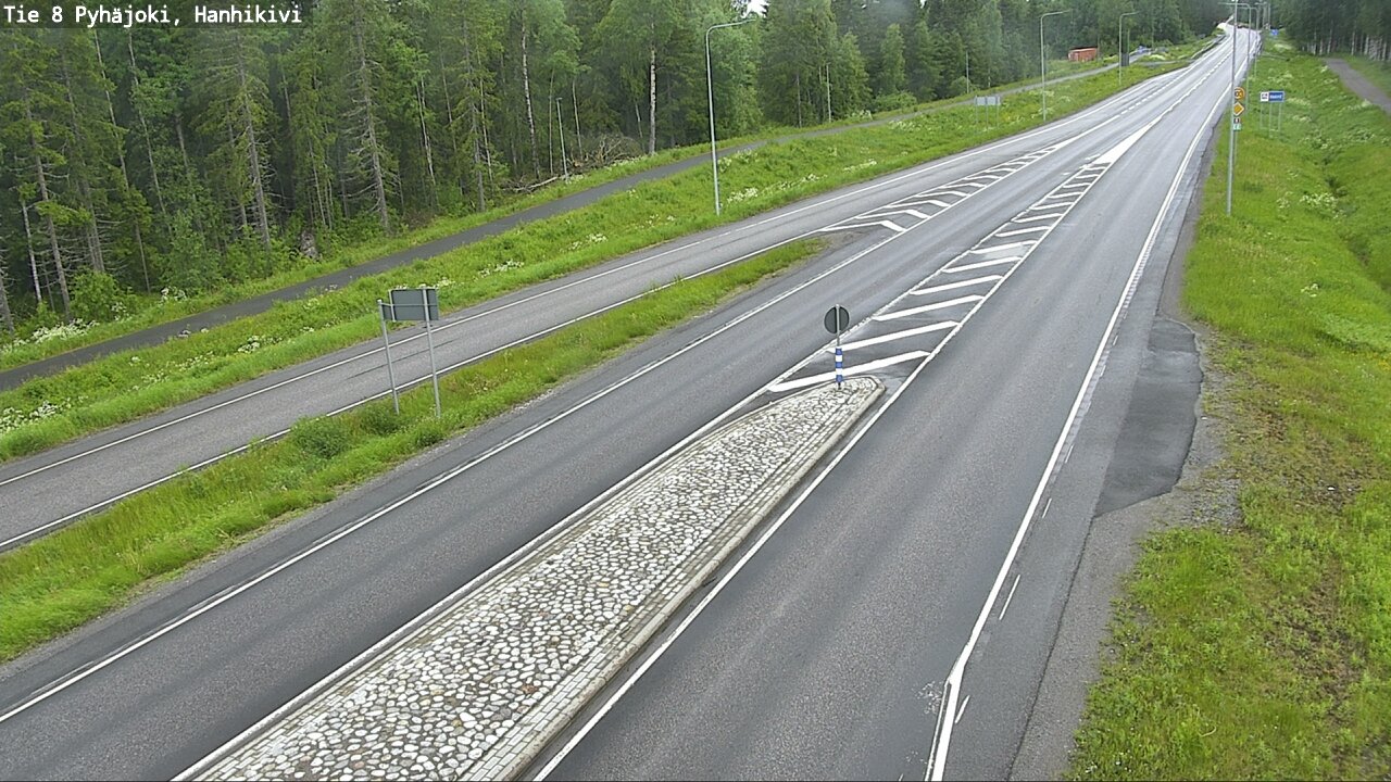 Weather Camera Image Road 8 Pyhäjoki, Hanhikivi, Pyhäjoki, Pohjois-Pohjanmaa
