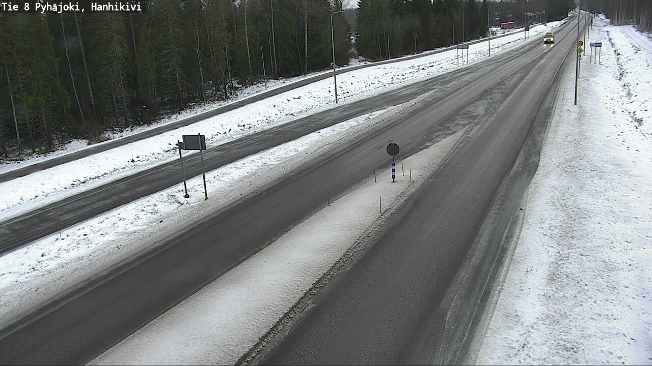 Weather Camera Image Väg 8 Pyhäjoki, Hanhikivi, Pyhäjoki, Pohjois-Pohjanmaa