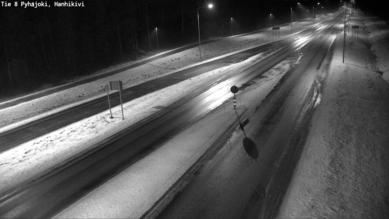 Weather Camera Image Väg 8 Pyhäjoki, Hanhikivi, Pyhäjoki, Pohjois-Pohjanmaa