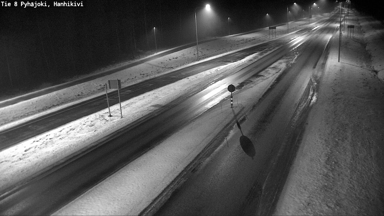 Weather Camera Image Väg 8 Pyhäjoki, Hanhikivi, Pyhäjoki, Pohjois-Pohjanmaa