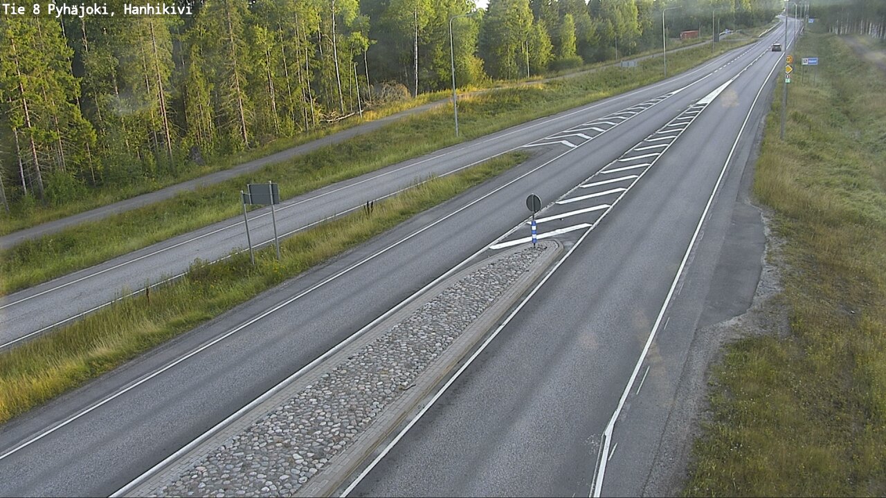 Weather Camera Image Road 8 Pyhäjoki, Hanhikivi, Pyhäjoki, Pohjois-Pohjanmaa